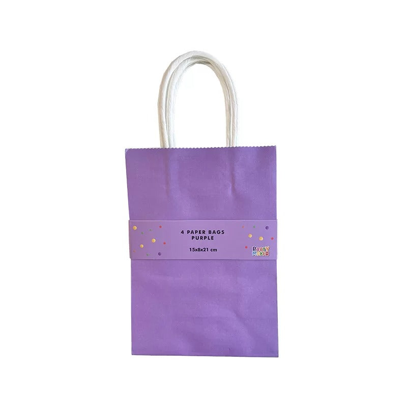 Paper Bags - Purple 4pk