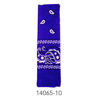 Bandana (Paisley) (Dark Blue)Cotton image 0