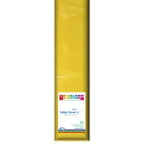 Yellow Tablecover Roll Plastic 1.2m x 30m 1 Roll image 0
