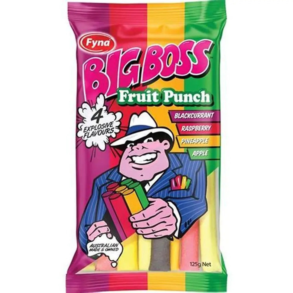 Fyna Big Boss Fruit Punch Stix Bag 125g