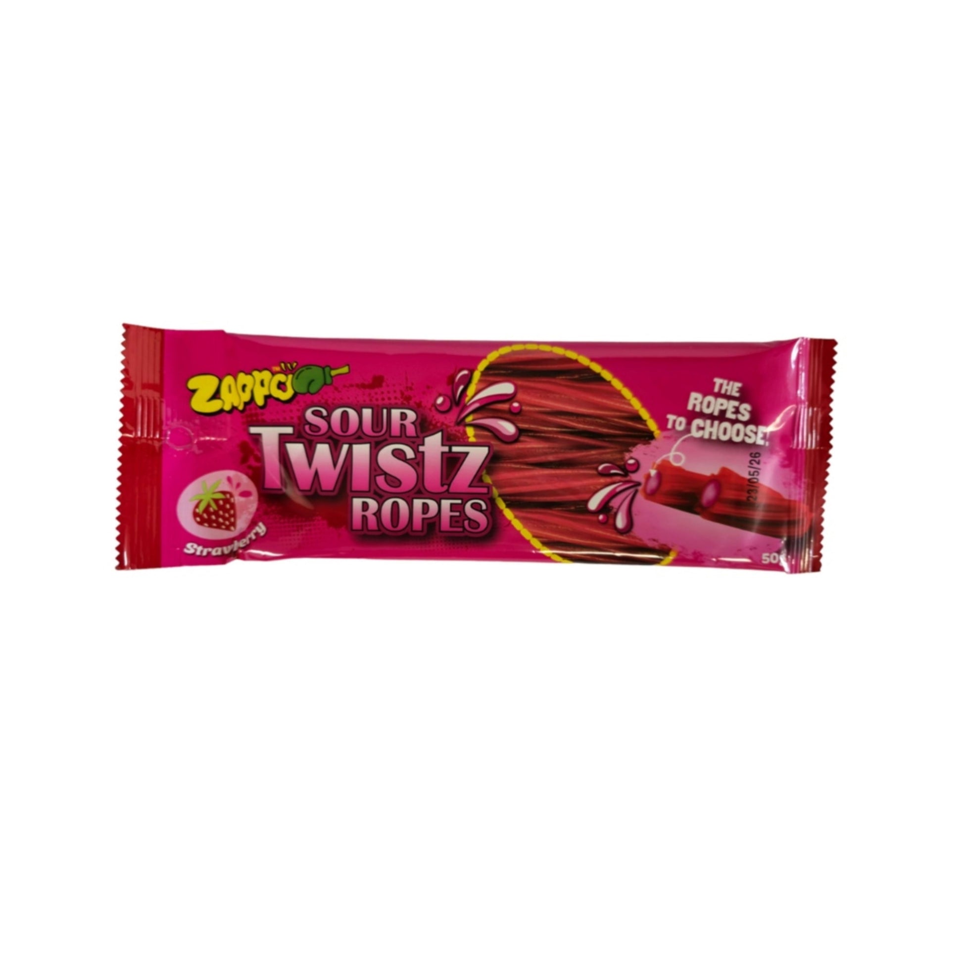 Zappo Strawberry Ropes 50g