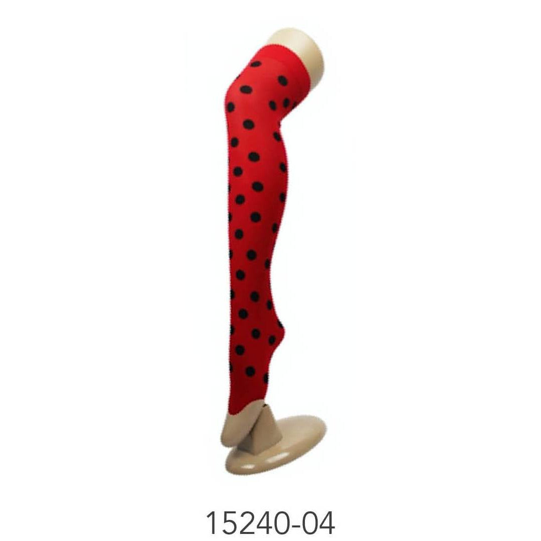 Stocking with Pattern (Red with Black Dot) image 0
