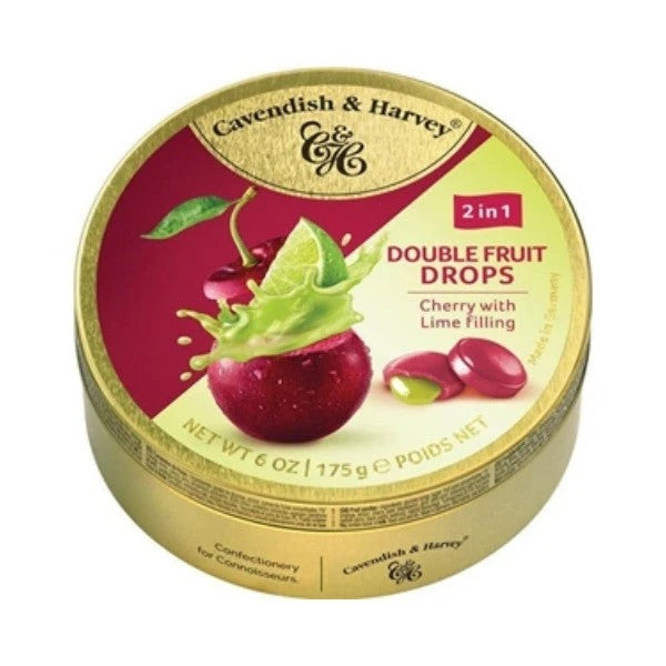 Cavendish & Harvey Duo Cherry/Lime Filled 175g image 0