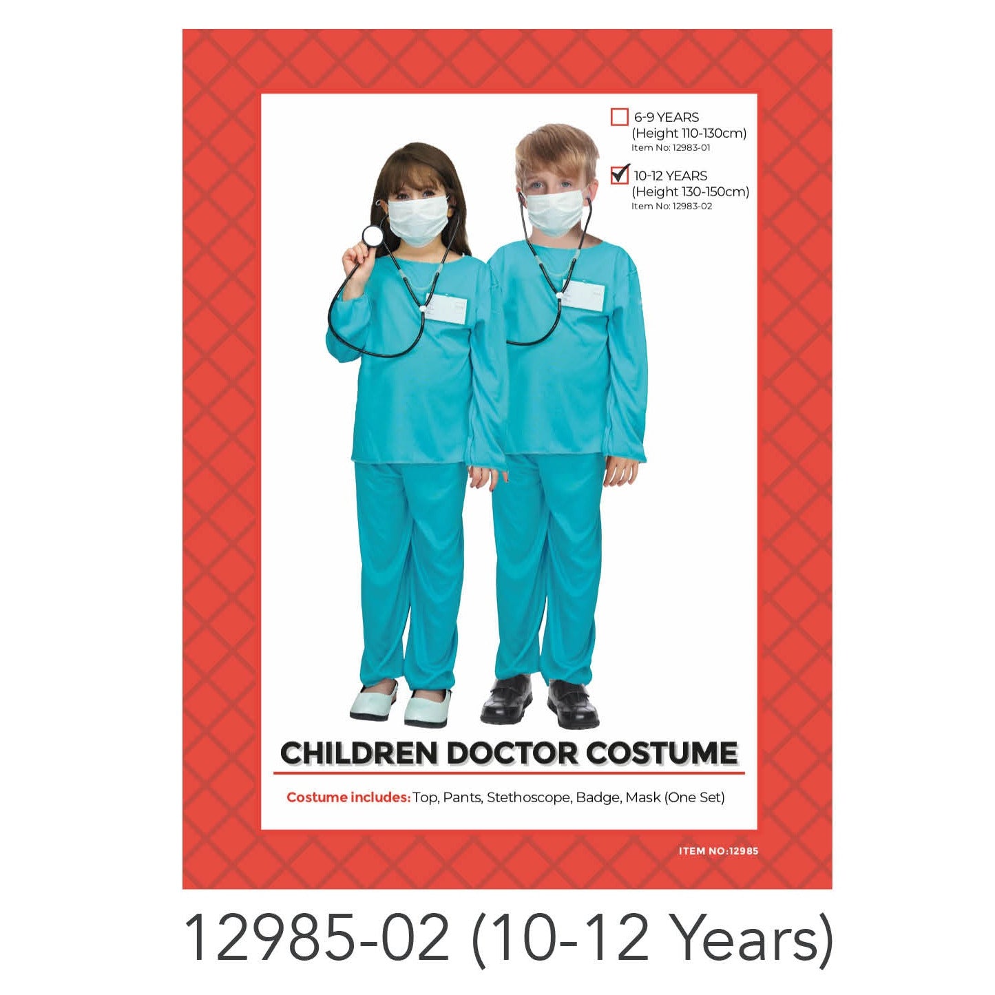 Children Doctor Costume 10-12 years image 0