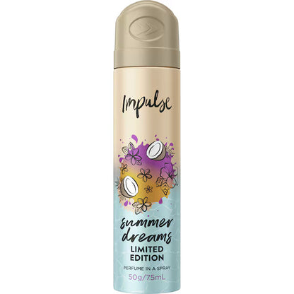 IMPULSE 50g PERFUME SUMMER DREAMS LIMITED EDITION