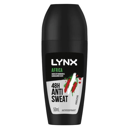 LYNX 50mL ANTIPERSPIRANT ROLL ON AFRICA 48HR