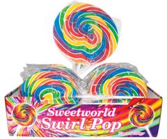 Sweetworld Swirl Lolly Pop Rainbow 200g