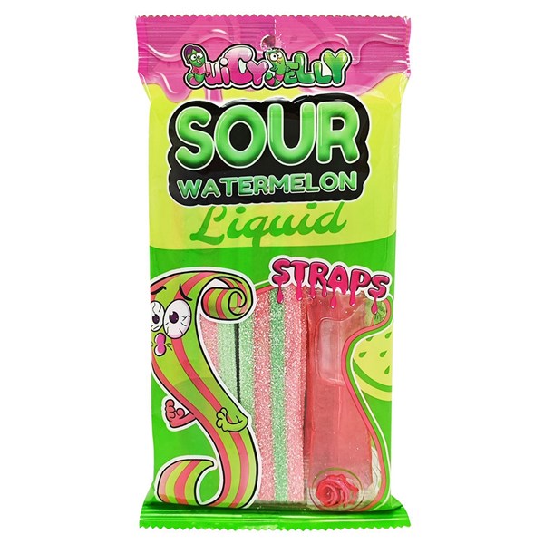 Juicy Jelly Sour Straps Watermelon 160g
