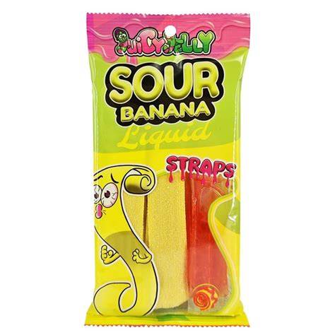 Juicy Jelly Sour Straps Banana 160g