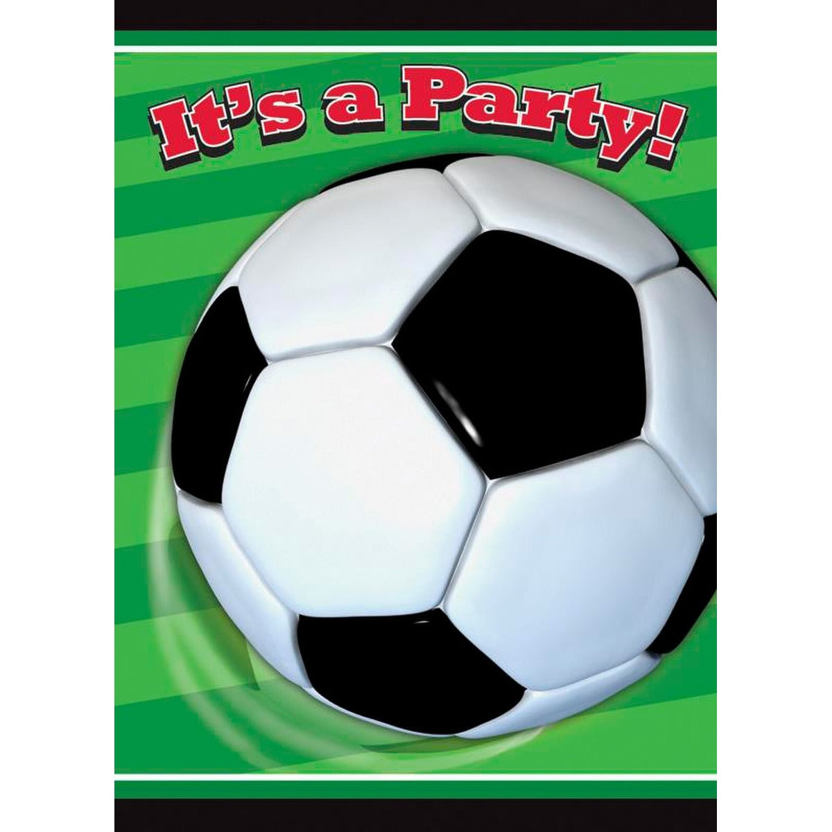 3D SOCCER 8 INVITATIONS image 0