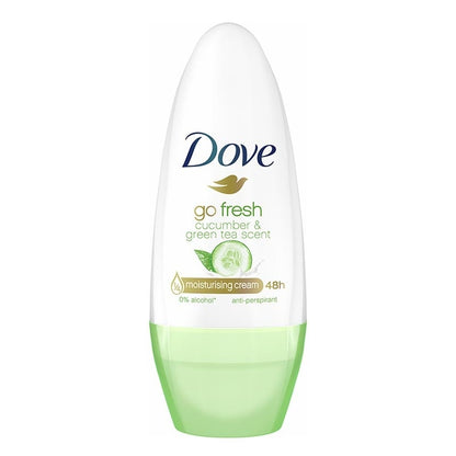 DOVE 40ml ROLL ON DEODORANT GO FRESH CUCUMBER AND GREEN TEA SCENT