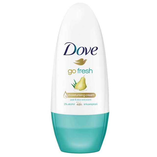 DOVE 50mL DEODORANT ROLL ON ADVANCED CARE 48H GO FRESH PEAR AND ALOE VERA SCENT