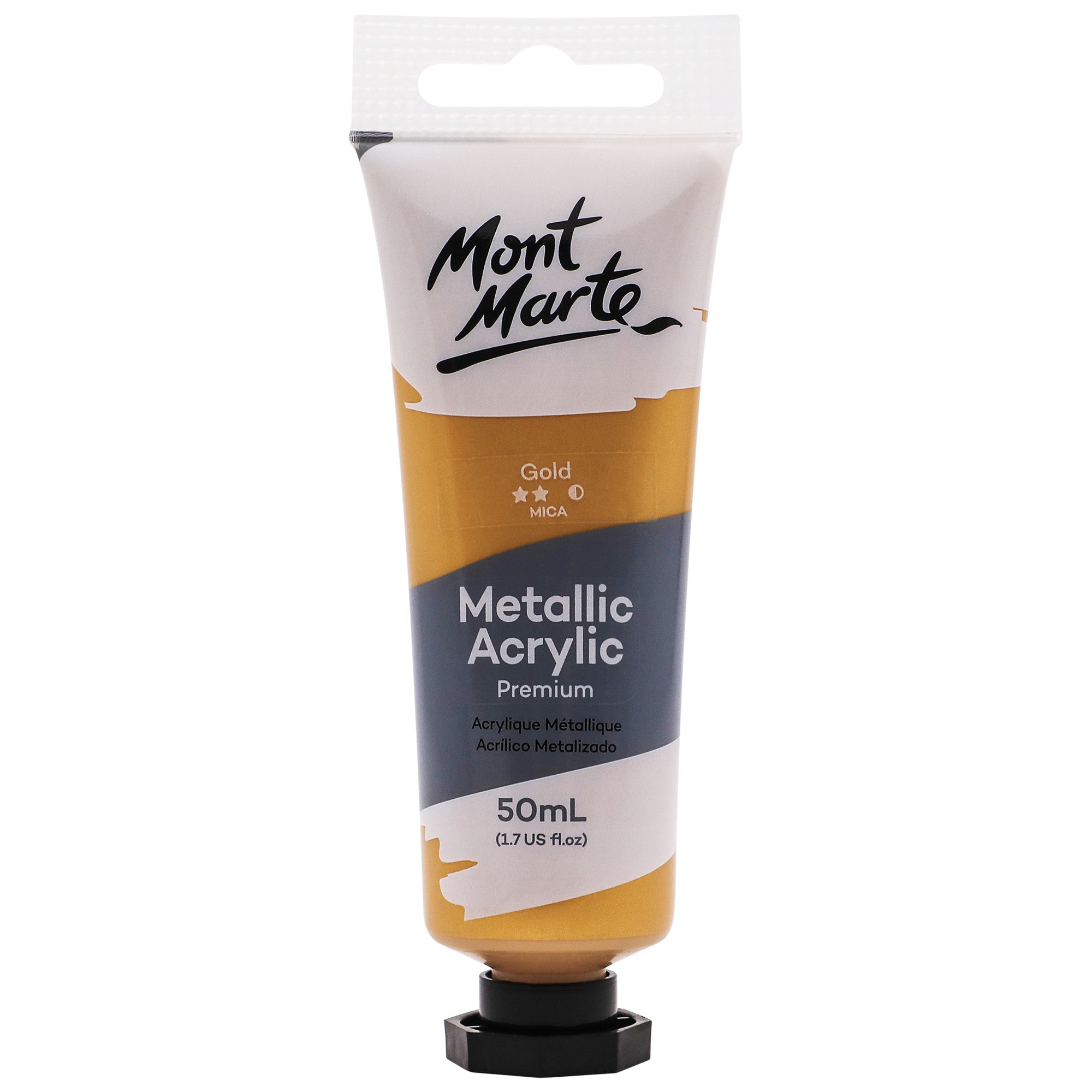 Metallic Acrylic Paint 50ml - Gold image 0