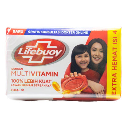 LIFEBUOY PK4 x 60g SOAP BARS MULTIVITAMIN