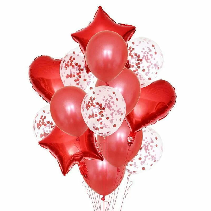 14 pc Balloon Set - Red image 0