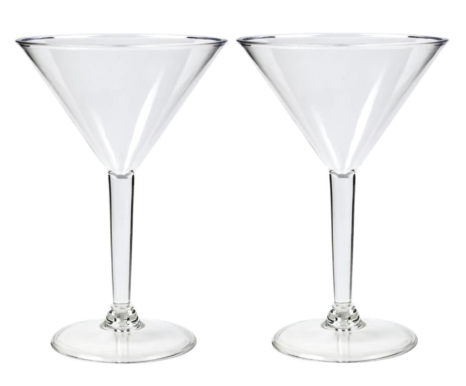 Acrylic Plastic Plain Series 230ML Martini Glass image 0