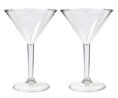 Acrylic Plastic Plain Series 230ML Martini Glass image 0