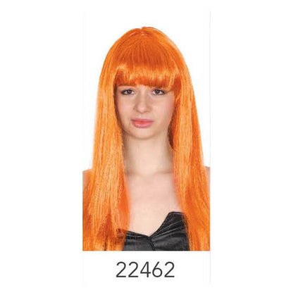 Long Wig with Fringe Orange image 0