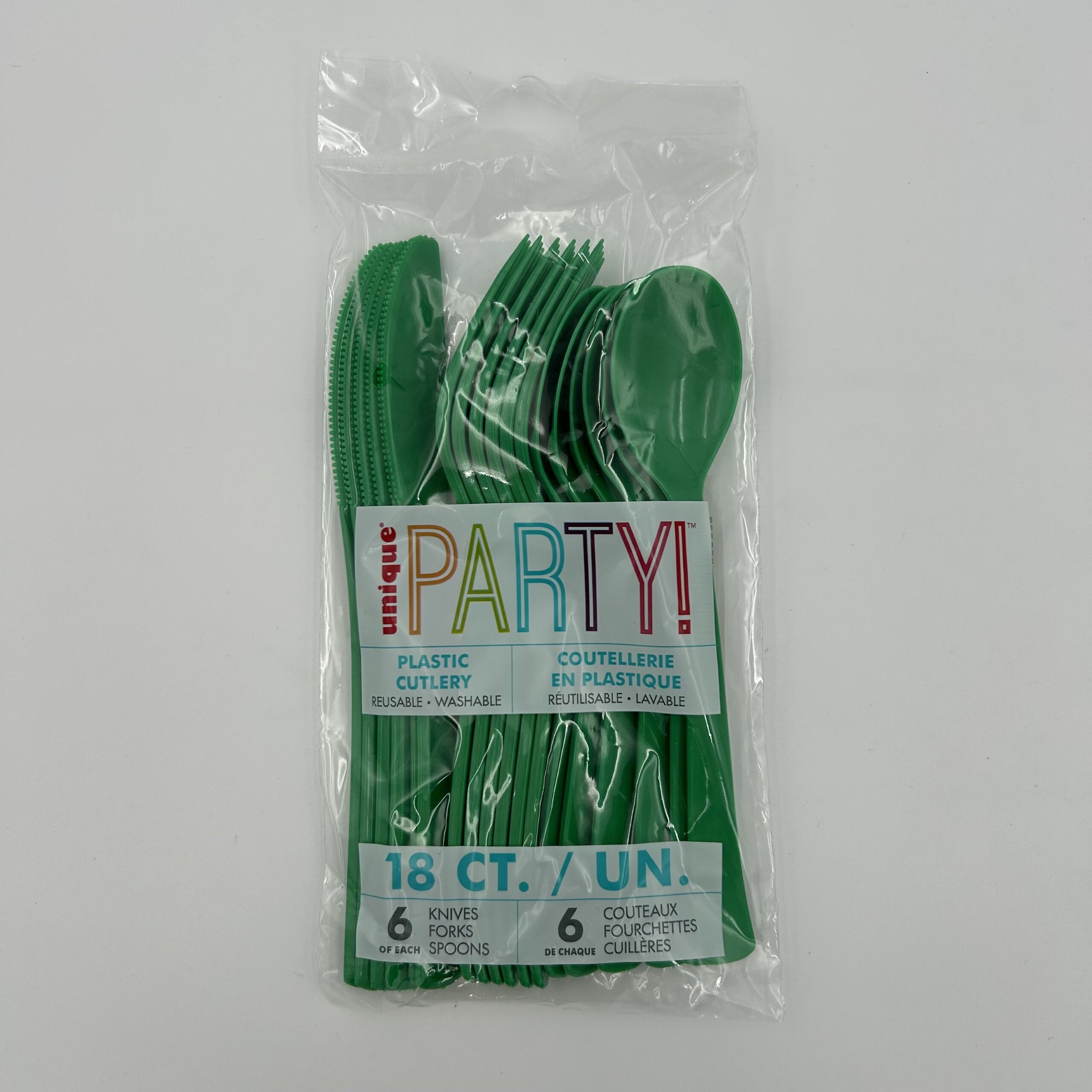 Emerald Plastic Assorted Cutlery Pack 18 image 0