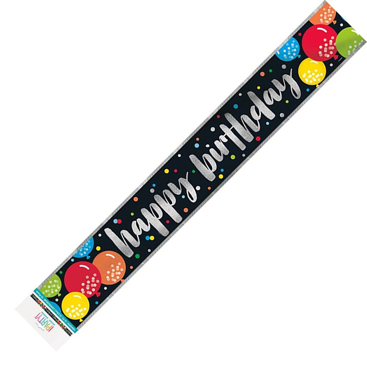 HAPPY BIRTHDAY COLOURFUL PRISM BANNER image 0