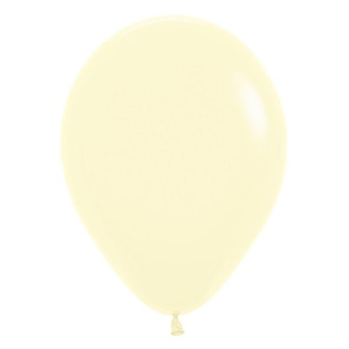 Sempertex 12cm Pastel Matte Yellow P20