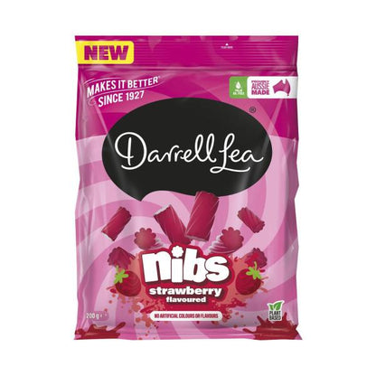 Darrell Lea Nibs Strawberry 200g