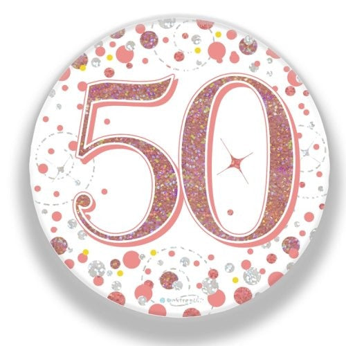 Sparkling Fizz Rose Gold Badge 75mm #50 image 0