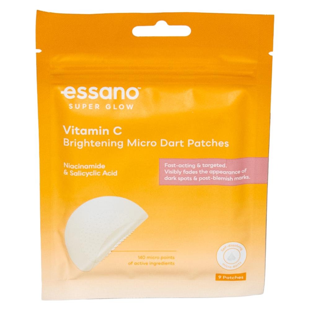 ESSANO PK9 PATCHES BRIGHTENING MICRO DART VITAMIN C NIACINAMIDE AND SALICYLIC ACID