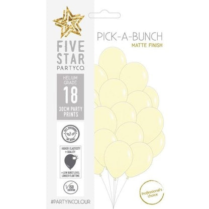 Sempertex 30cm Pastel Matte Yellow P18