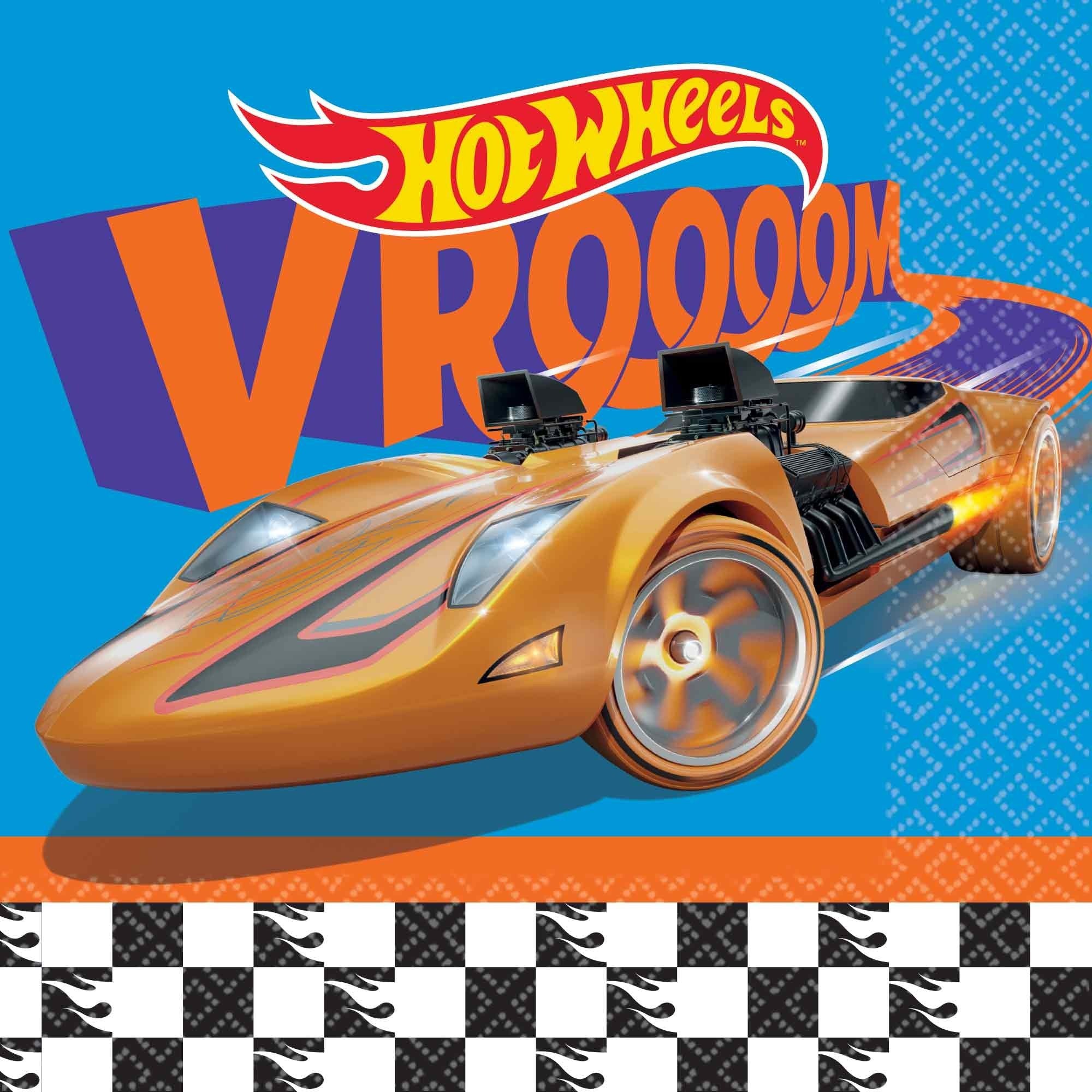 16 Hot Wheels Lunch Napkins image 0