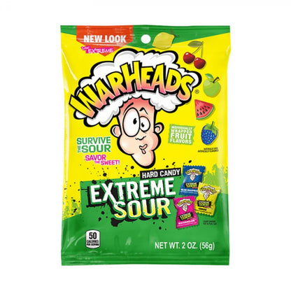 Warheads Sour Candy Assorted Peg Bag 56g