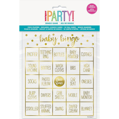 OH BABY FOIL BINGO KIT FOR 8 image 0