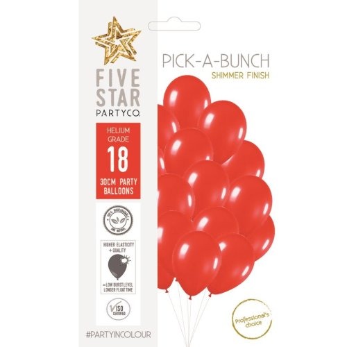 Sempertex 30cm Metallic Red P18