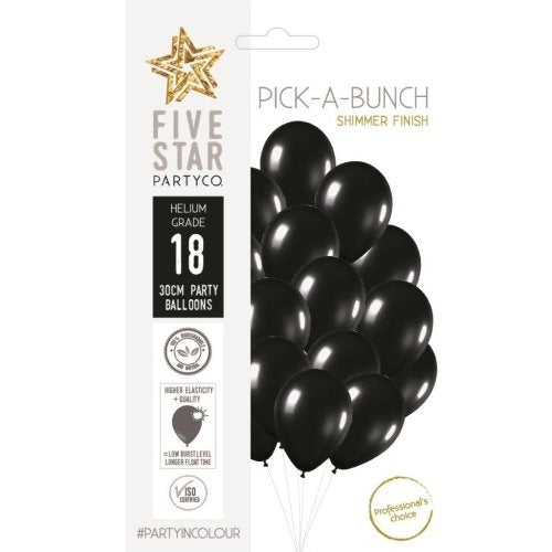Sempertex 30cm Metallic Black P18