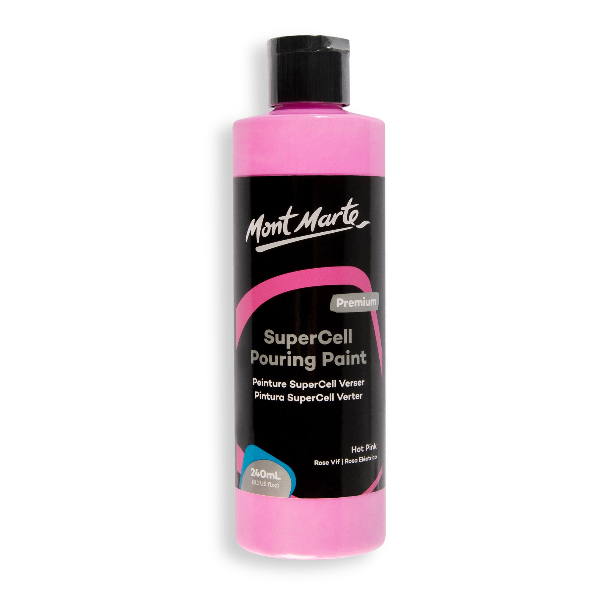SuperCell Pouring Paint 240ml - Hot Pink image 0