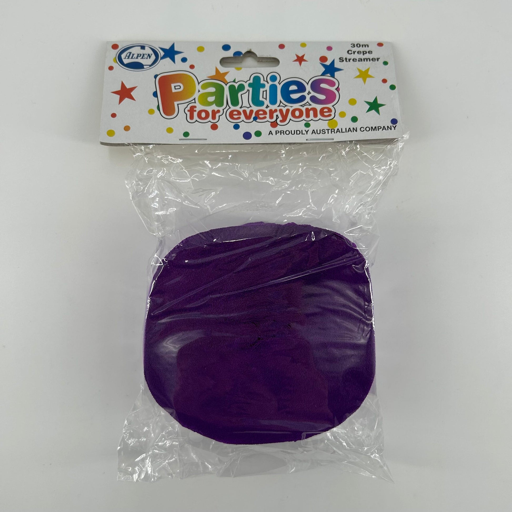 Paper Crepe Streamer 30m PURPLE image 0