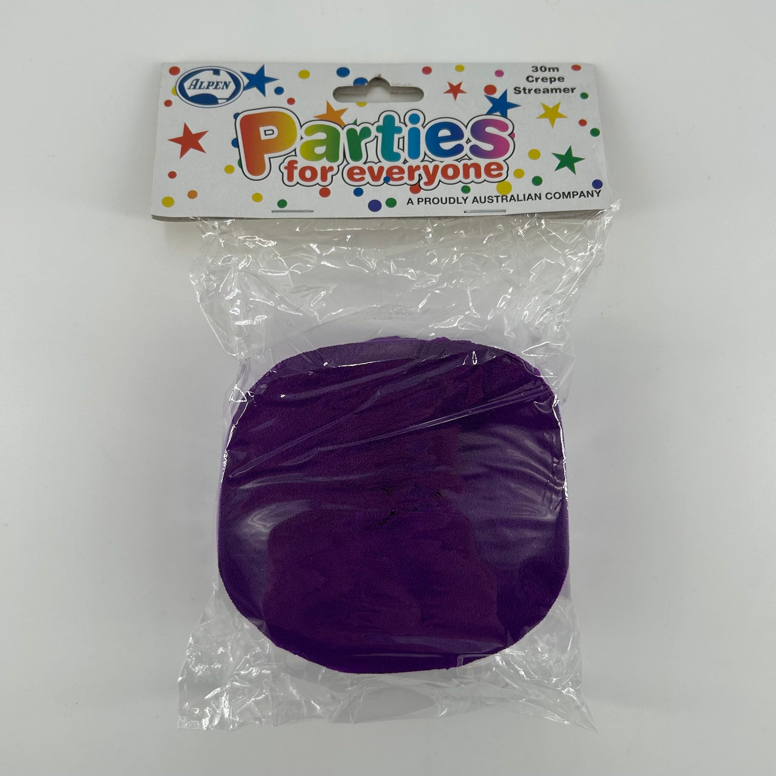 Paper Crepe Streamer 30m PURPLE image 0