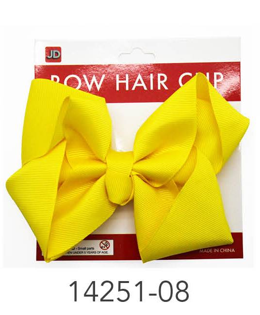 Bow Hair Clip (Yellow) image 0