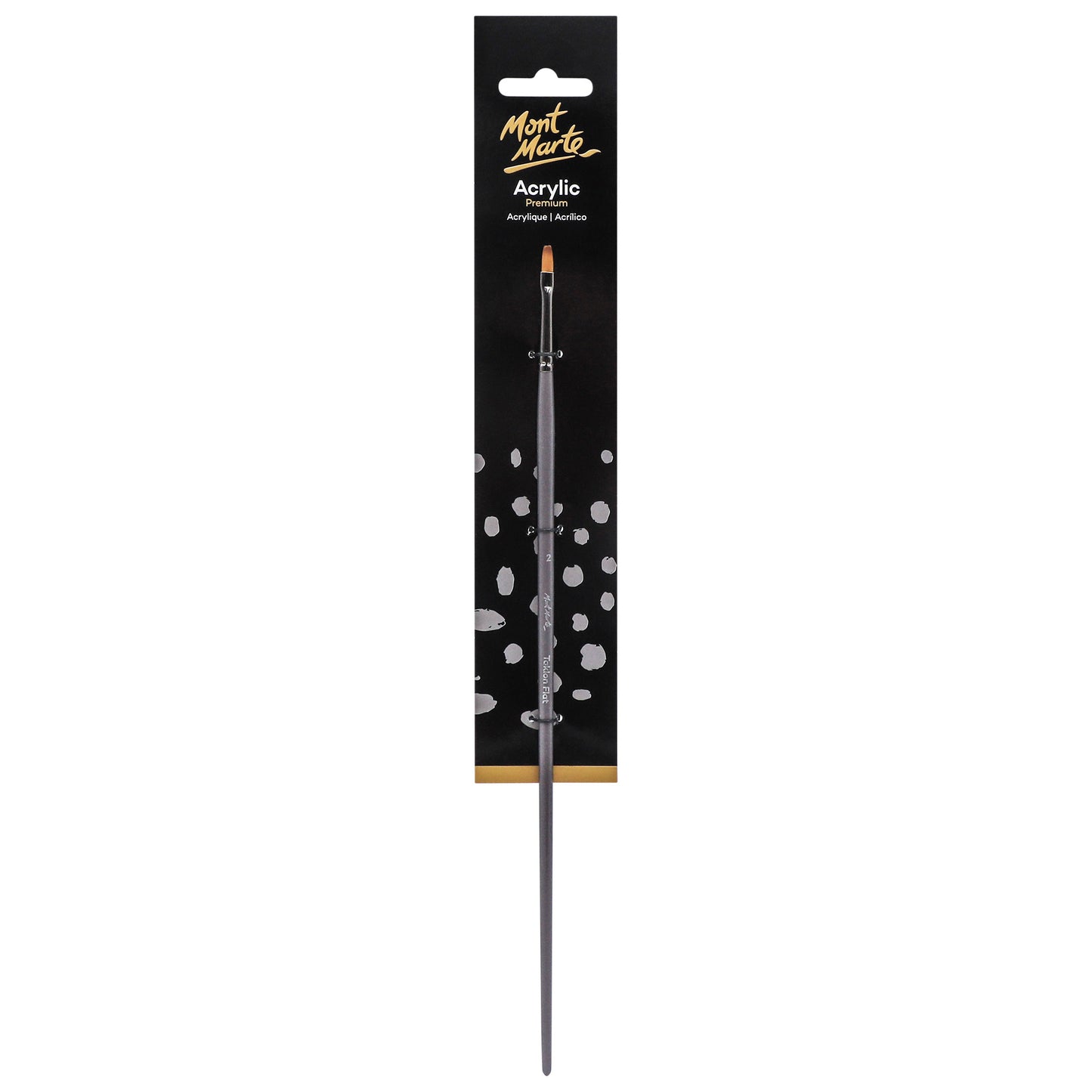 Artist Brush Taklon Flat Long 2 image 0