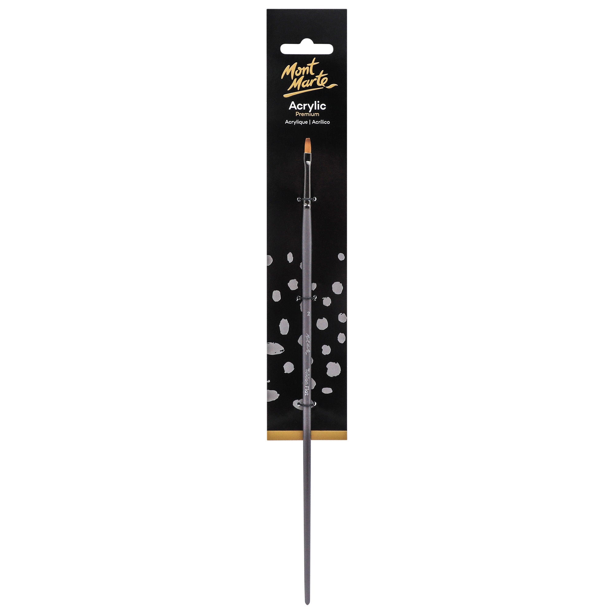Artist Brush Taklon Flat Long 2 image 0