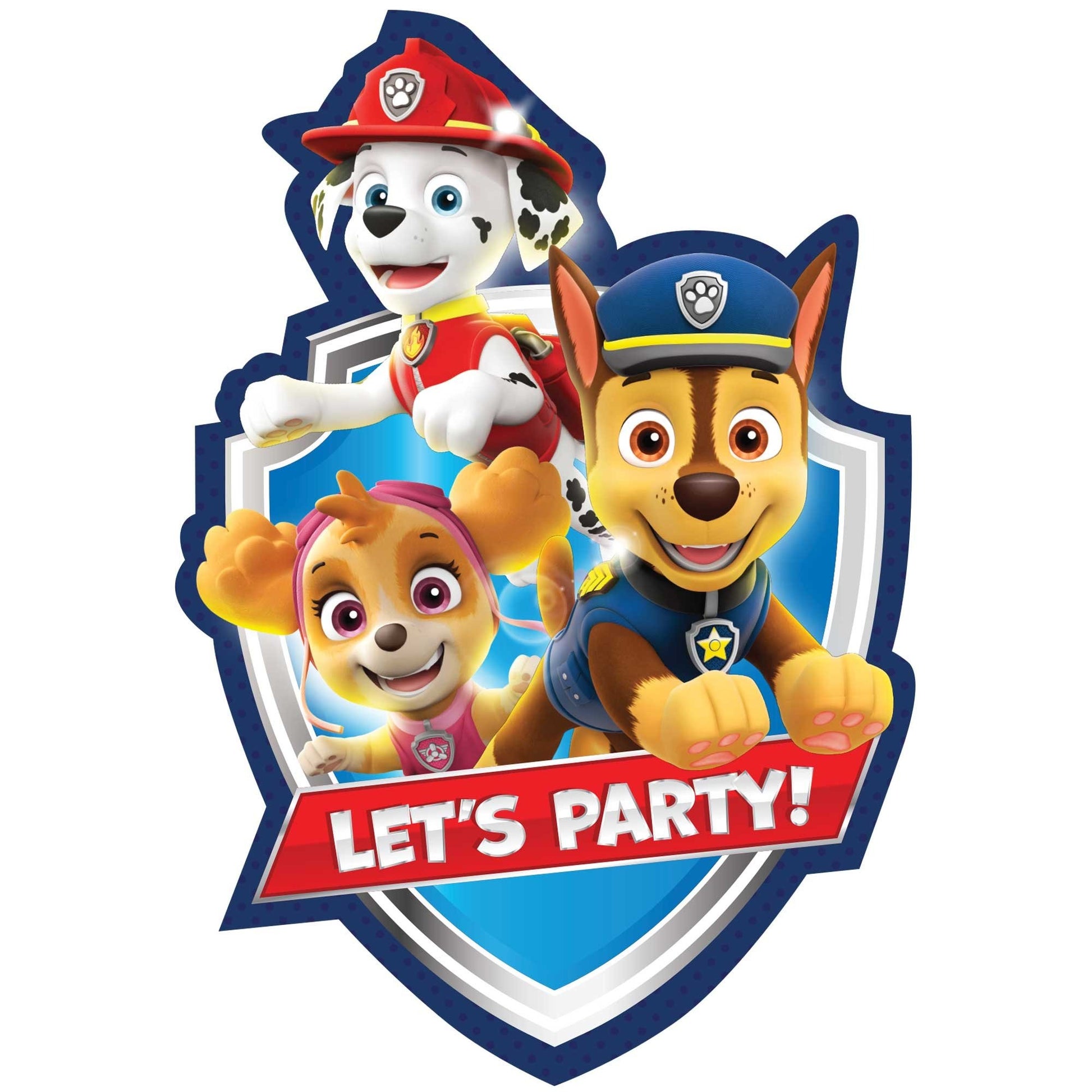 8 Paw Patrol Adventures Postcard Invitations image 0