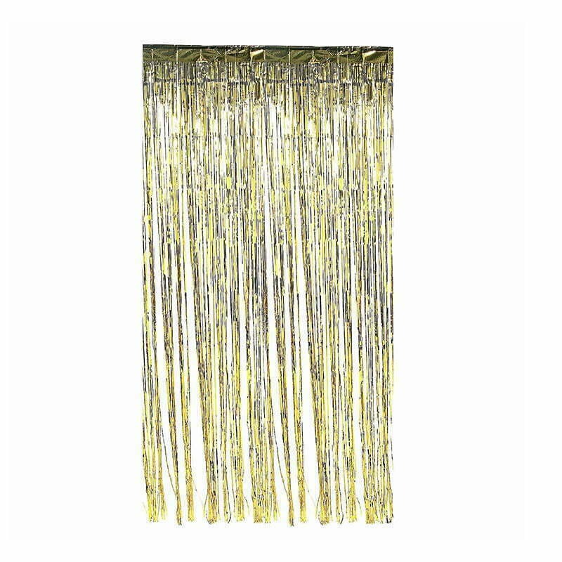 Gold Fringe Door Curtain 1m x 2m image 0