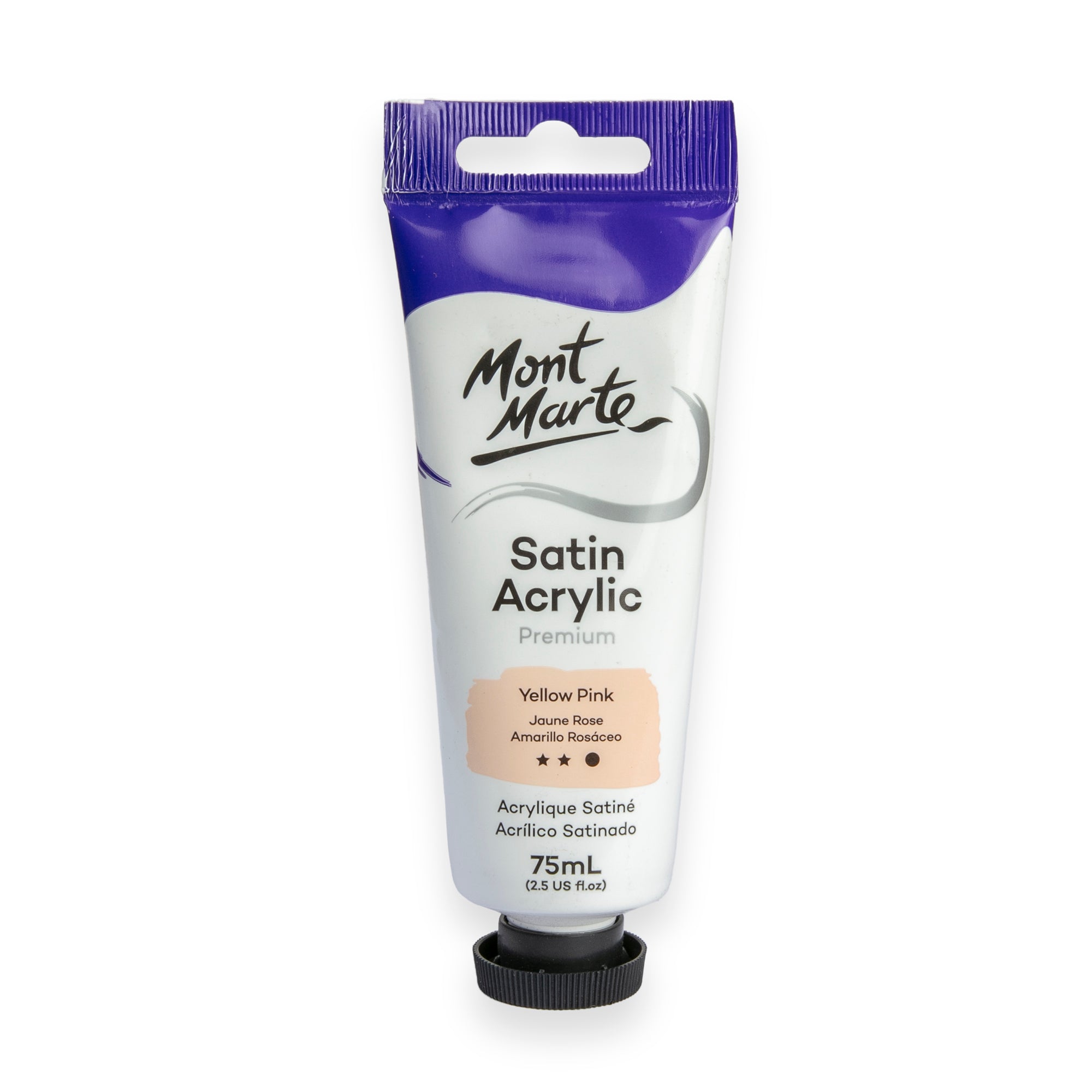 Satin Acrylic 75ml - Yellow Pink image 0