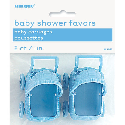 2 BABY CARRIAGES BLUE image 0