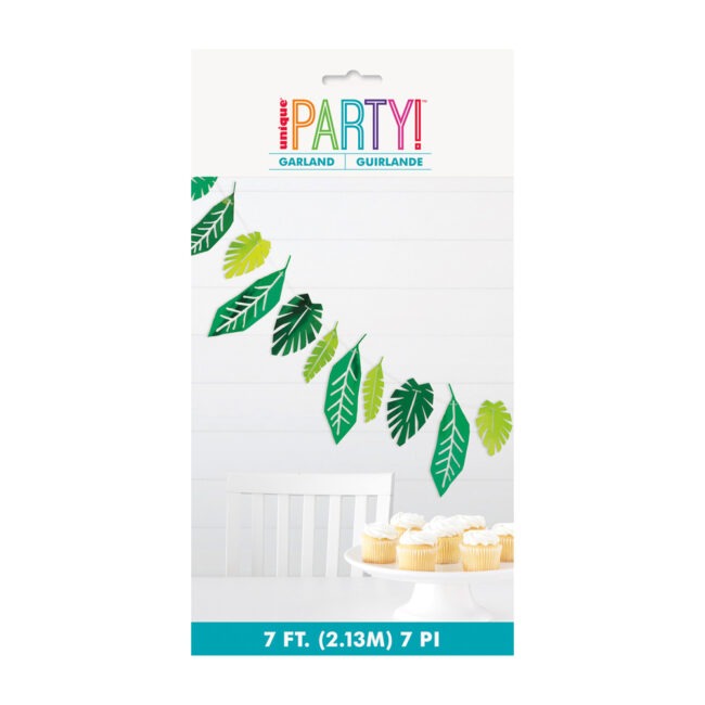 Safari Leaves Foil Garland 2.13m