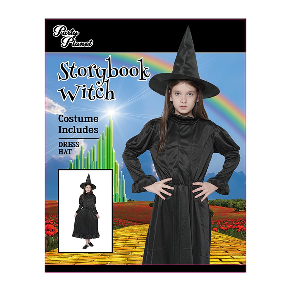 Storybook Witch Kids Costume XLarge (H: 140cm W: 62cm) image 0