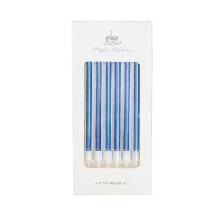 Metallic Candle 6pcs - Blue image 0