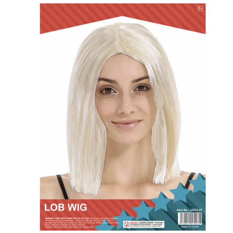 Lob Wig (Platinum Blonde) image 0