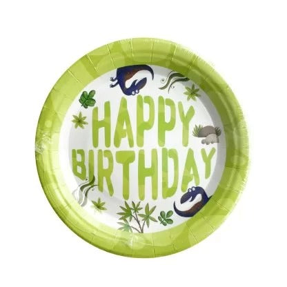 12 Dino Paper Plate 7" image 0