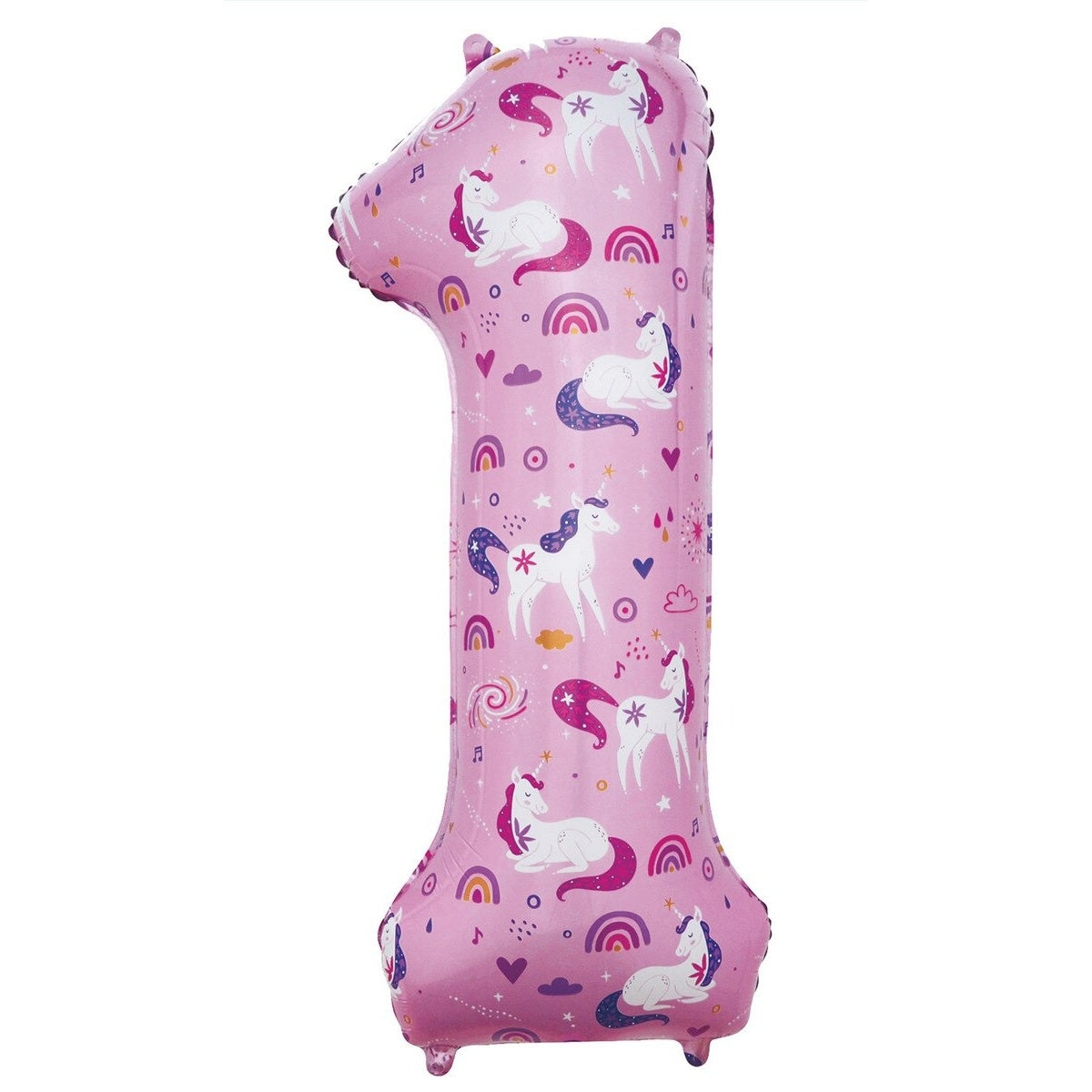 34" NUMERAL FOIL BALLOON - UNICORN #1